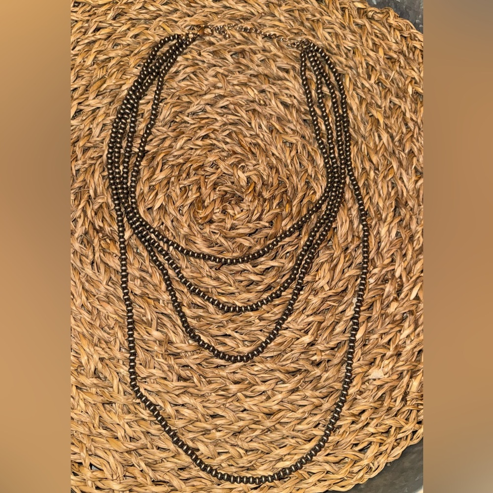 Faux Navajo Beaded Layered Necklace